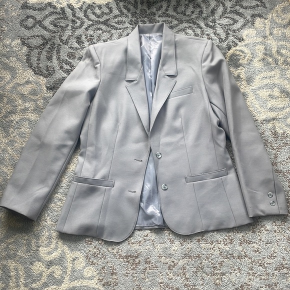 Sears Blazers That Fit Vintage Two Piece Suit Gray 16 - Picture 2 of 10